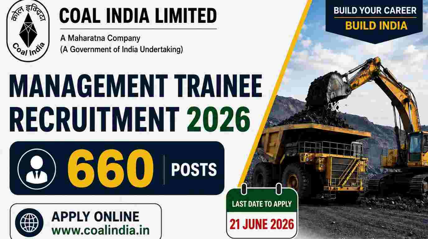 CIL Management Trainee Recruitment 2026 Apply Online for 660 Posts 